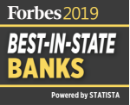 Forbes 2019. Best in the State Banks. Powered by Statista.